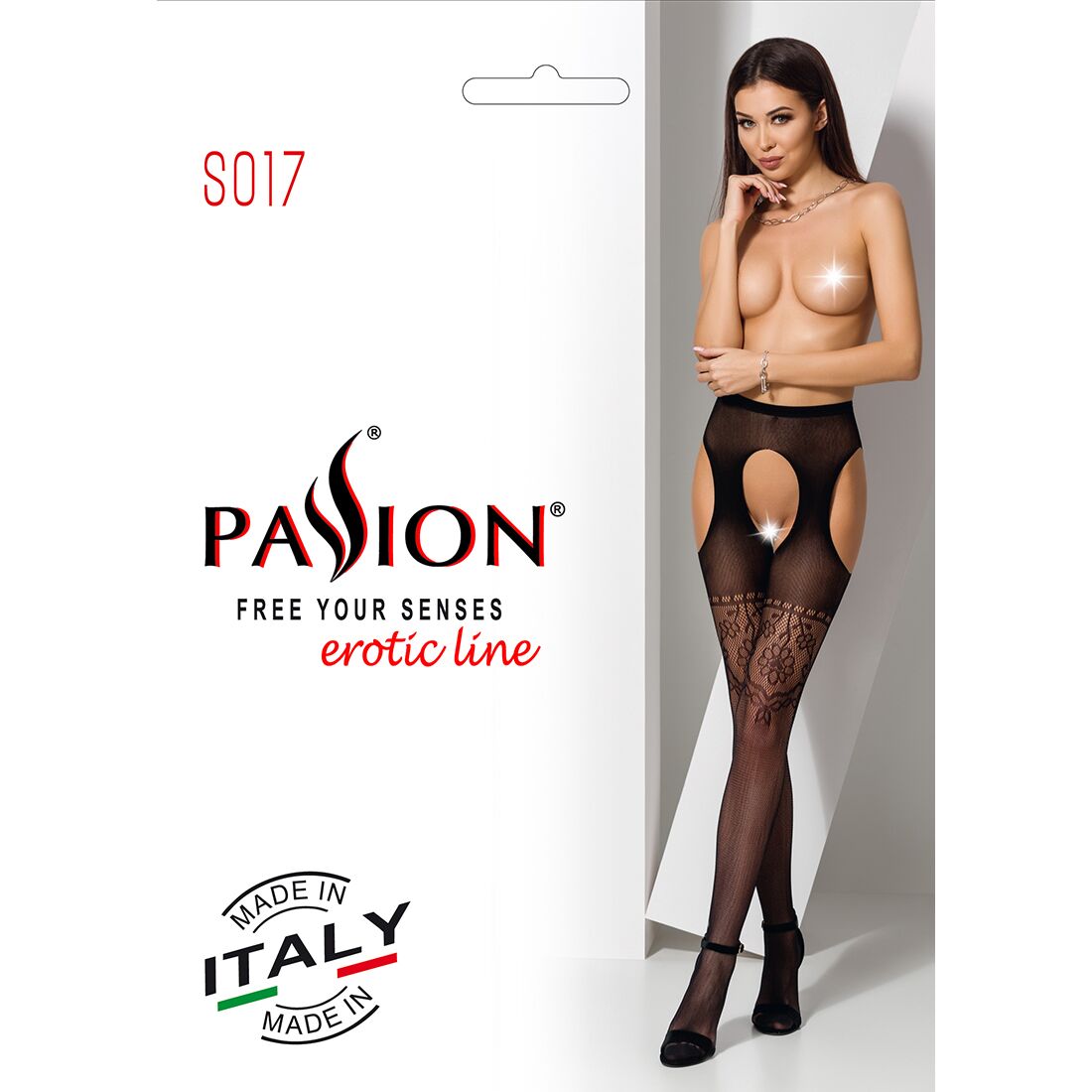 Thumb image for product index 12: Колготки-бодистокинги с открытым доступом Passion S017 