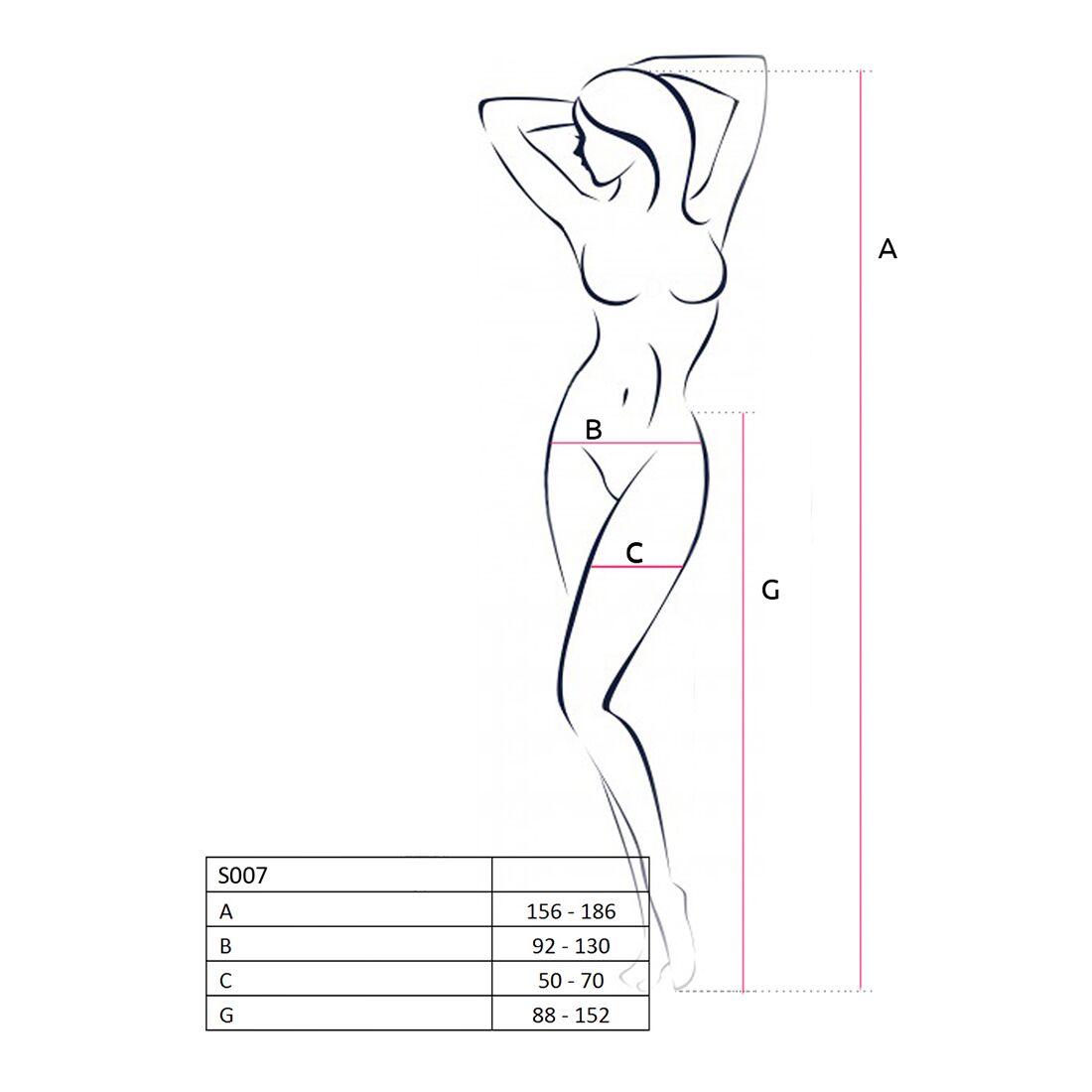 Thumb image for product index 12: Сексуальні колготки-бодістокінги Passion S022