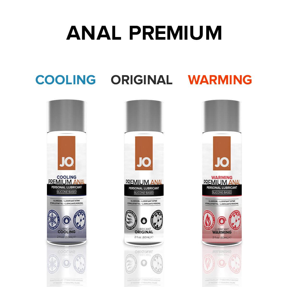 Thumb image for product index 5: Лубрикант на силіконовій основі JO ANAL PREMIUM — WARMING