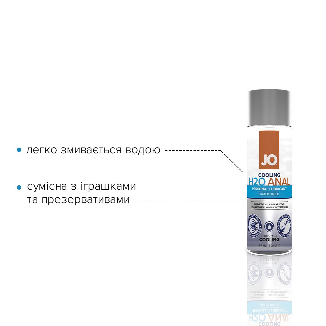 Thumb image for product index 8: Анальна змазка JO ANAL H2O — COOLING