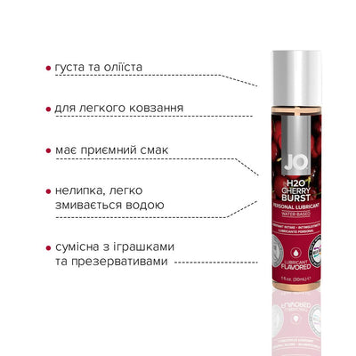 Main image for product index 8: Змазка на водній основі JO H2O — Cherry Burst