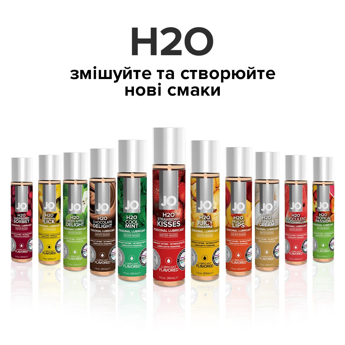 Thumb image for product index 15: Смазка на водной основе JO H2O — Strawberry Kiss