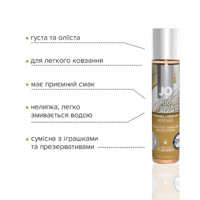 Main image for product index 3: Змазка на водній основі JO H2O — Vanilla Cream