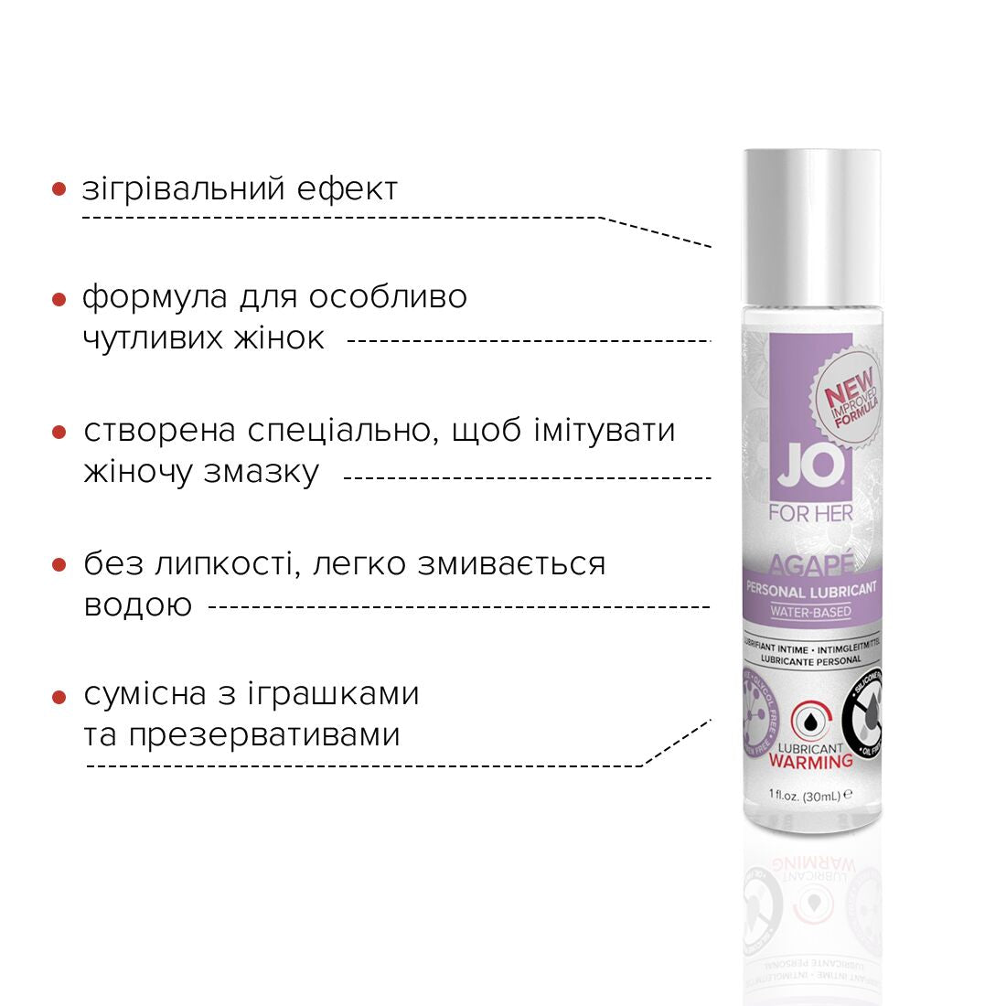 Thumb image for product index 8: Разогревающая смазка JO AGAPE — WARMING