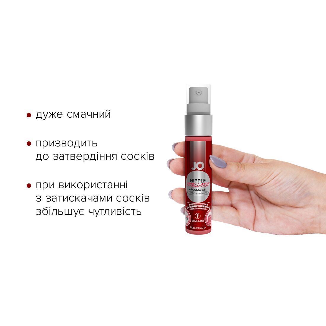 Thumb image for product index 2: Гель для стимуляции сосков JO Nipple Titillator Strawberry