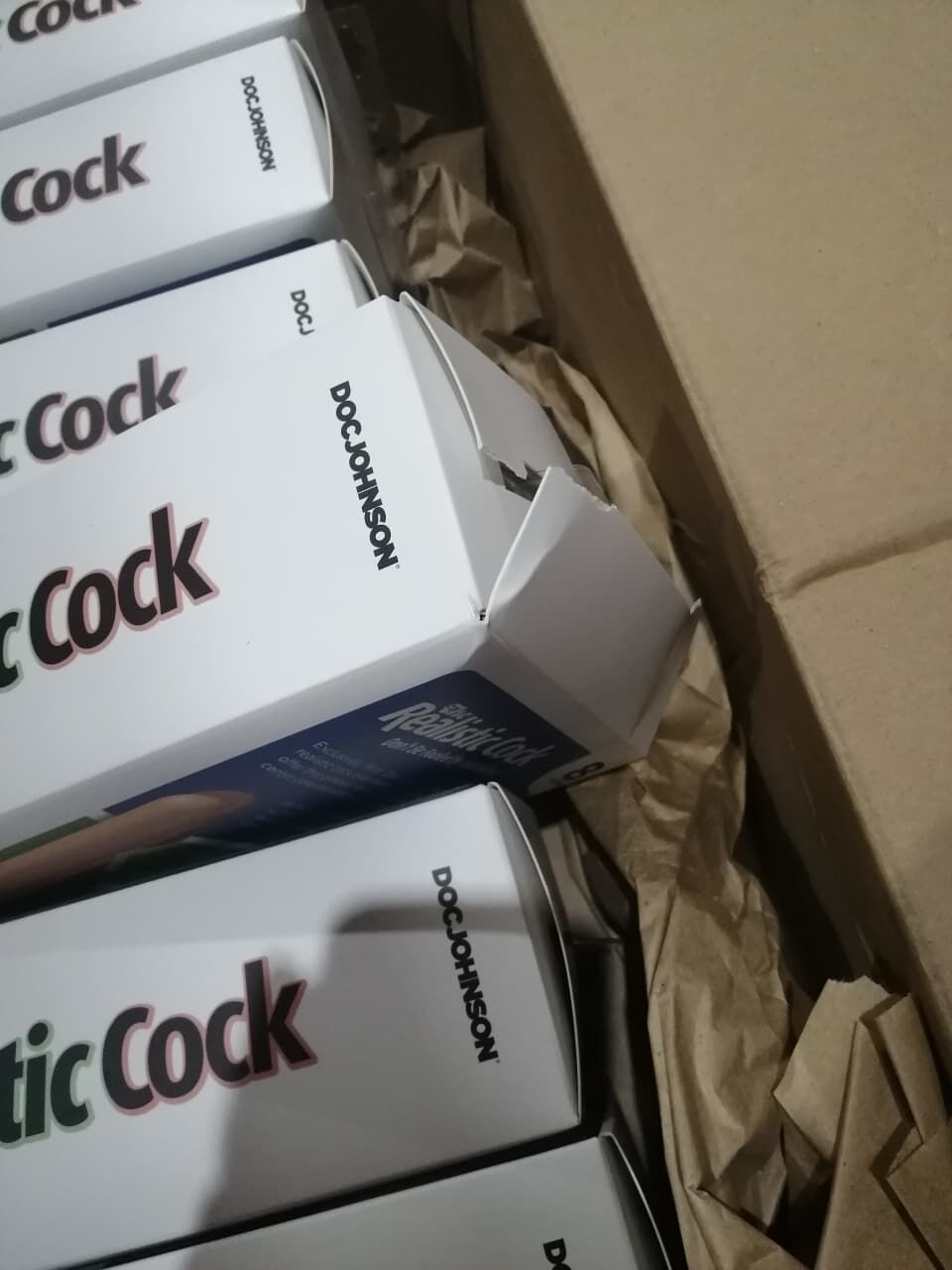 Фалоімітатор Doc Johnson The Realistic Cock 8 inch White - ULTRASKYN, Vack-U-Lock (м'яте паковання!!!) - фото 3