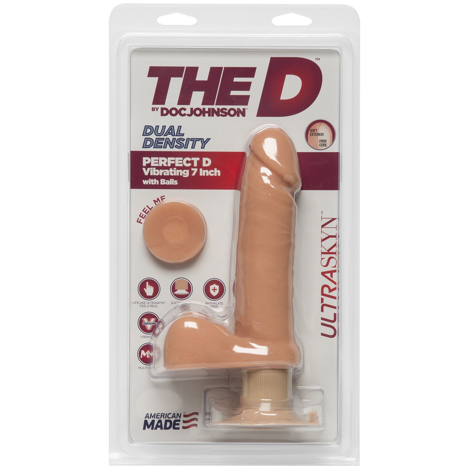 Thumb image for product index 2: Фалоімітатор Doc Johnson The D - Perfect D - Vibrating With Balls