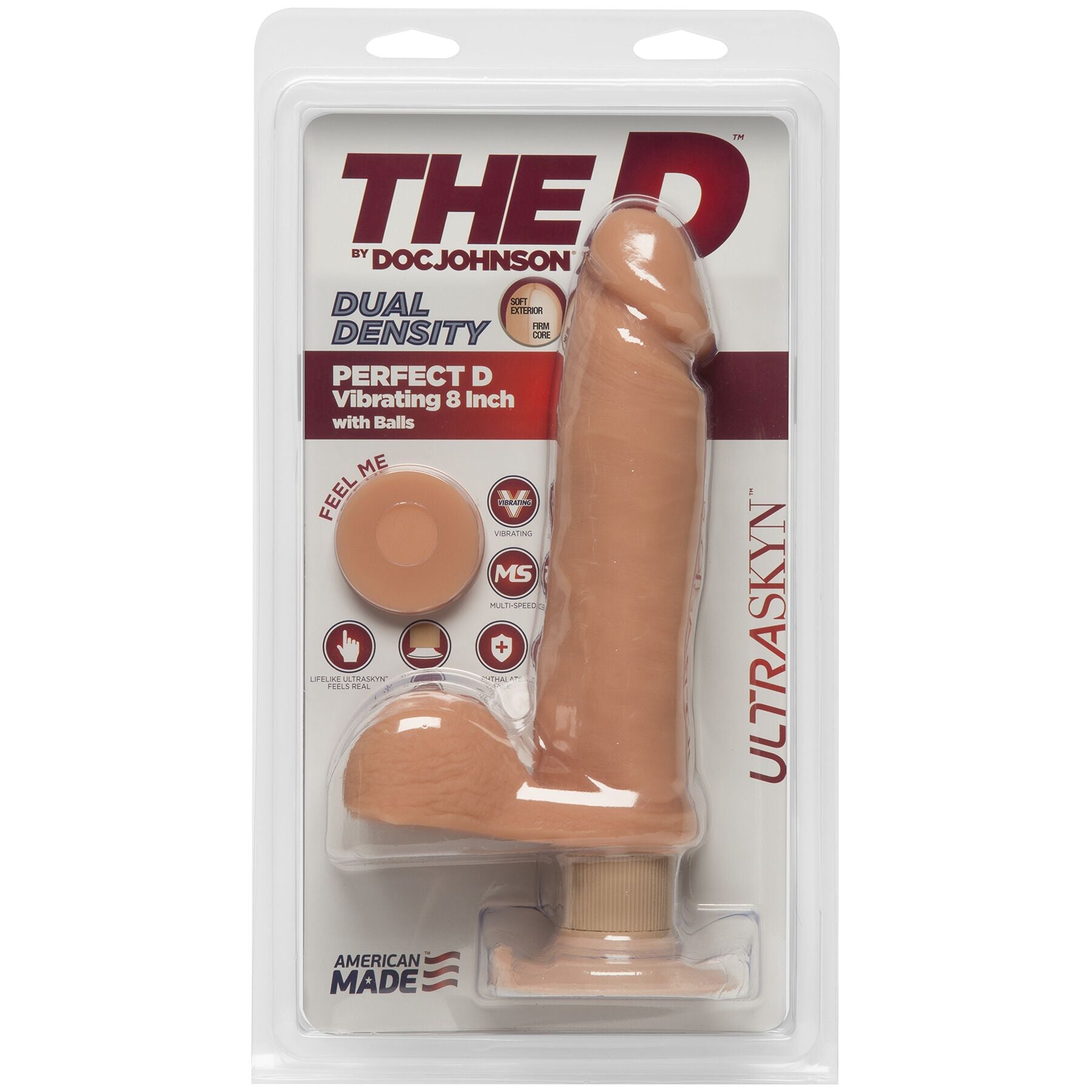 Thumb image for product index 4: Фалоімітатор Doc Johnson The D - Perfect D - Vibrating With Balls