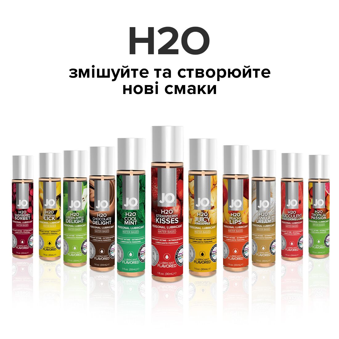 Thumb image for product index 5: Смазка на водной основе JO H2O — Strawberry Kiss