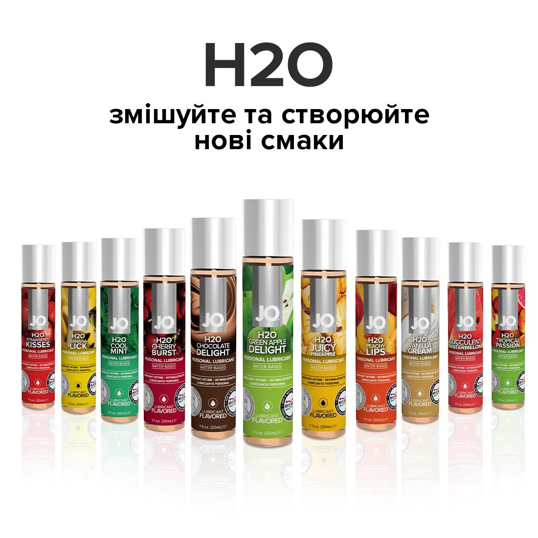 Thumb image for product index 5: Смазка на водной основе JO H2O — Green Apple