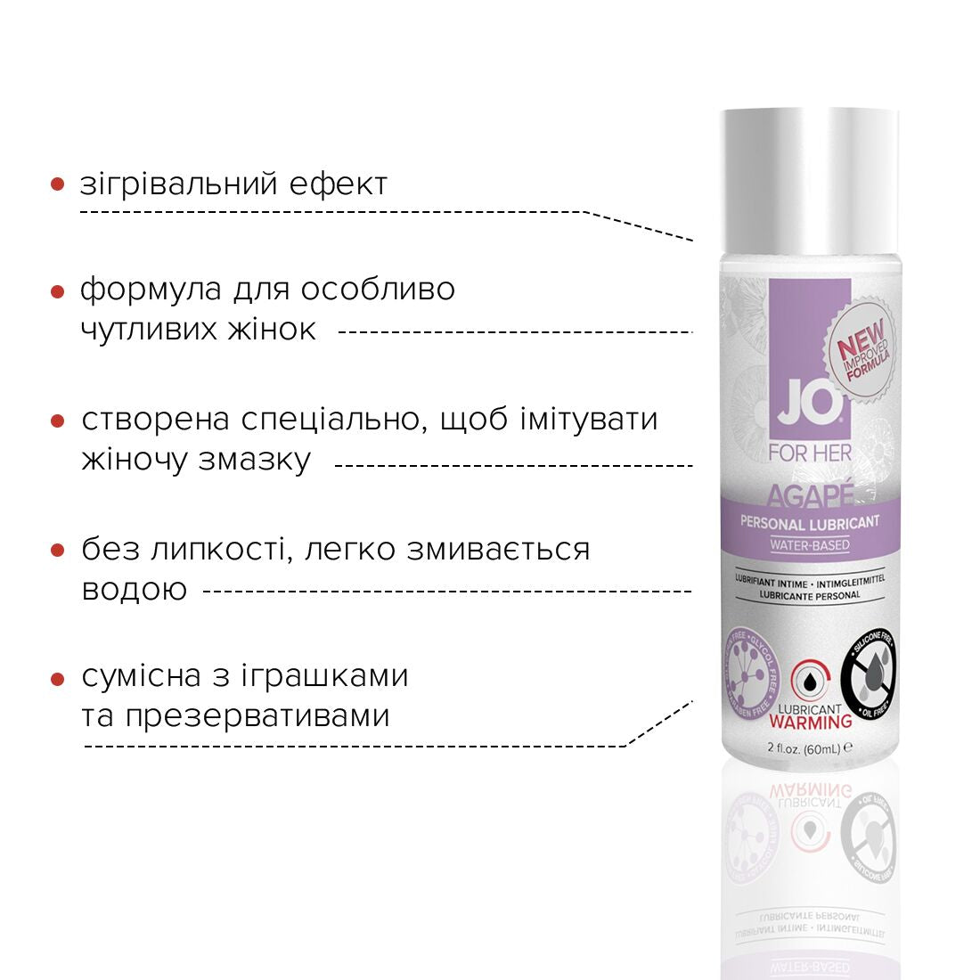 Thumb image for product index 3: Разогревающая смазка JO AGAPE — WARMING