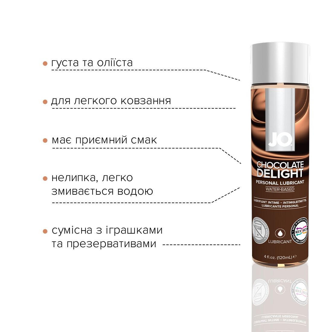 Thumb image for product index 8: Змазка на водній основі JO H2O — Chocolate Delight