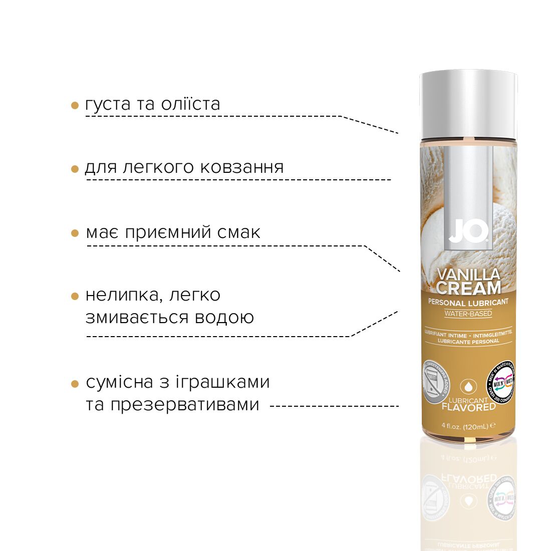 Thumb image for product index 8: Змазка на водній основі JO H2O — Vanilla Cream