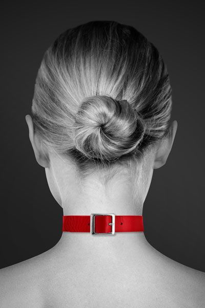 Чокер з кільцем для повідця Bijoux Pour Toi - FETISH_