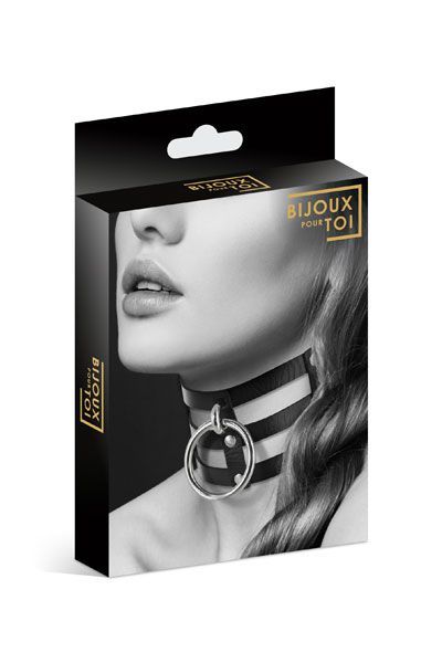 Thumb image for product index 3: Чокер потрійний з кільцем для повідця Bijoux Pour Toi - FETISH