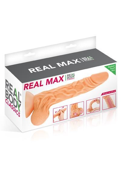 Thumb image for product index 3: Фалоімітатор із рухомою крайньою плоттю Real Body — Real Max