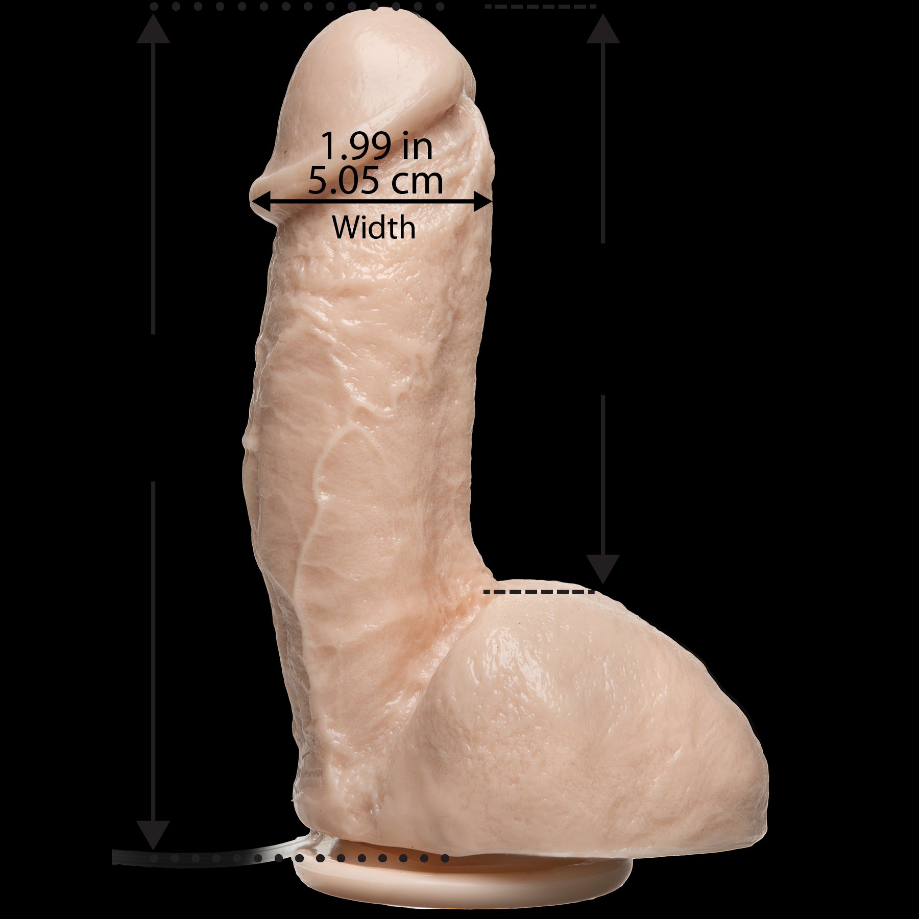 Thumb image for product index 2: Кончающий фаллоимитатор Doc Johnson The Amazing Squirting Realistic Cock