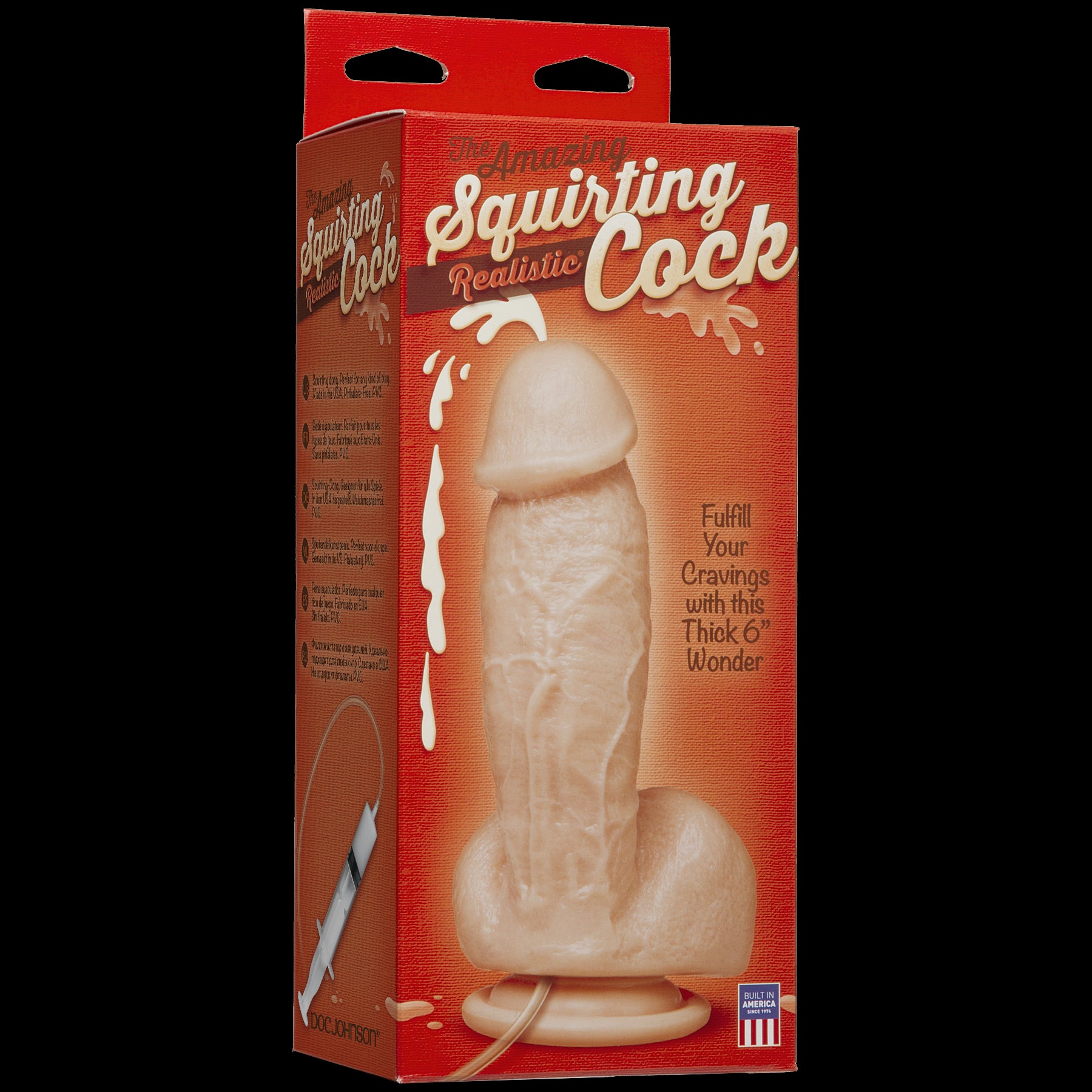 Thumb image for product index 3: Кончающий фаллоимитатор Doc Johnson The Amazing Squirting Realistic Cock