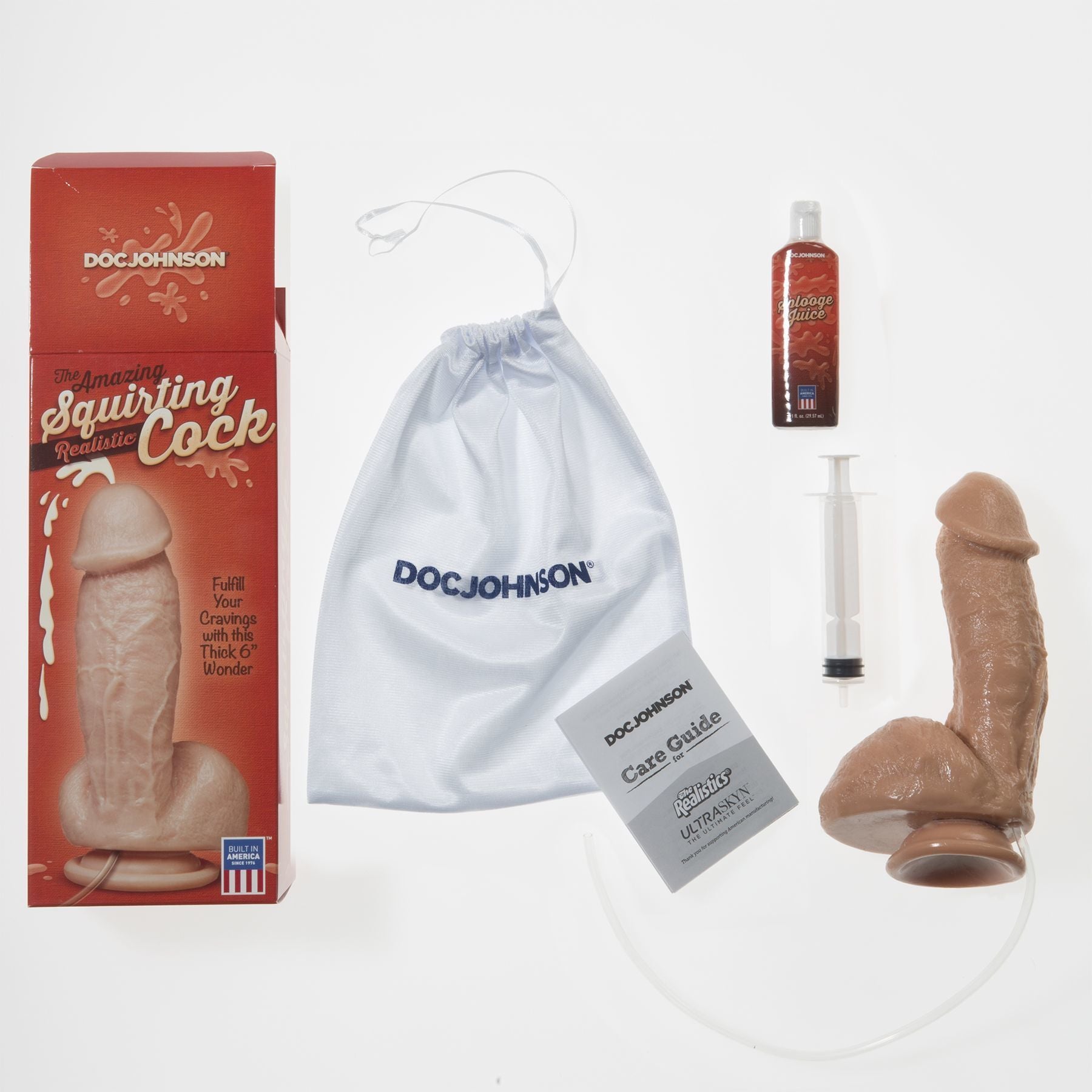 Thumb image for product index 4: Кончающий фаллоимитатор Doc Johnson The Amazing Squirting Realistic Cock