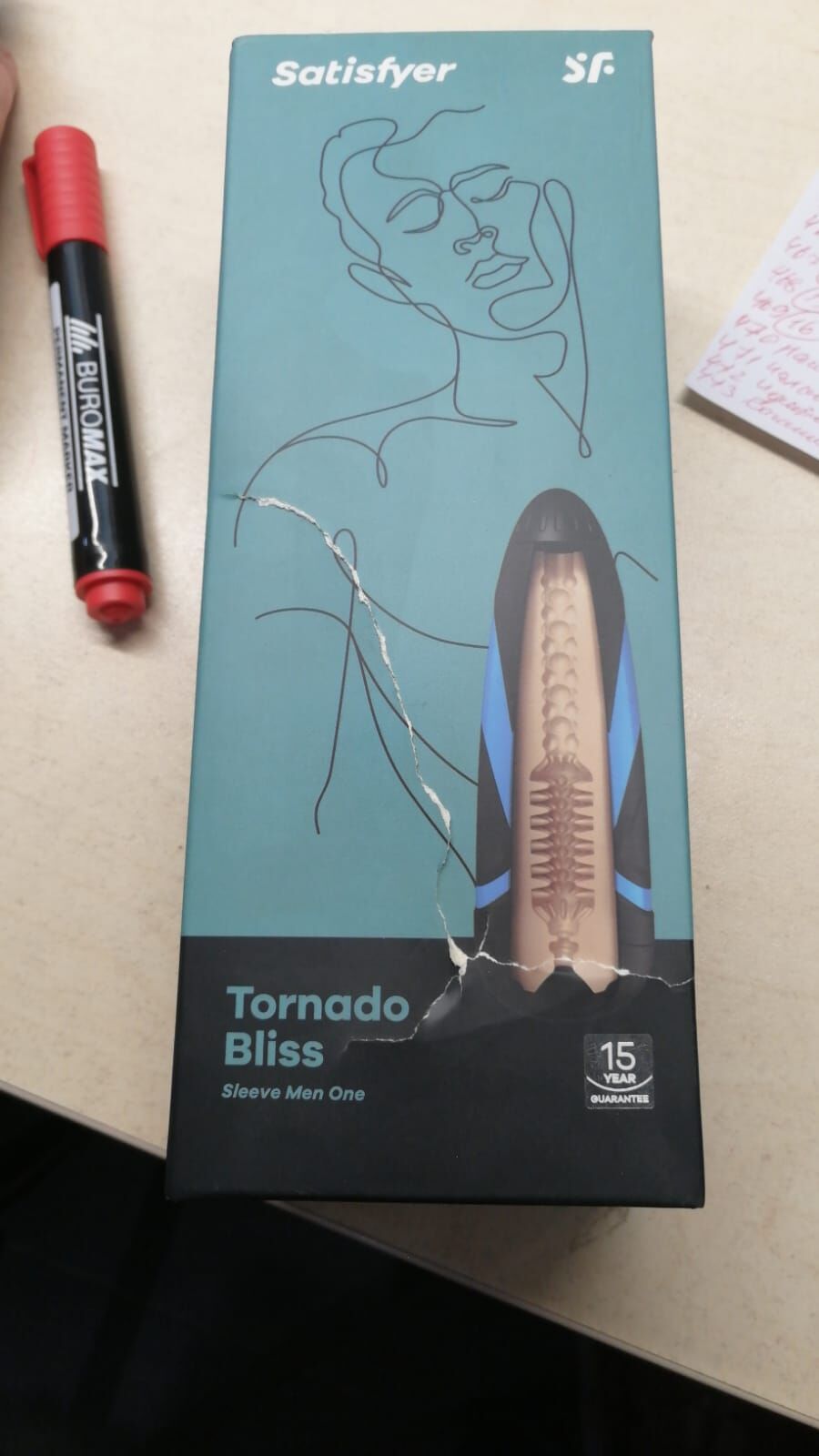 Thumb image for product index 3: Запасной рукав-вставка для мастурбатора Satisfyer Men TORNADO BLISS (повреждена упаковка!!!)