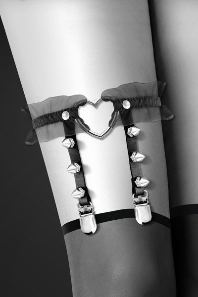 Thumb image for product index 5: Гартер на ногу Bijoux Pour Toi - WITH HEART AND SPIKES