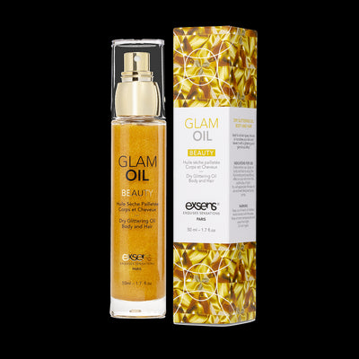 Main image for product index 1: Розпродаж!!! Олія для тіла з блиском EXSENS Glam Oil, з олією мигдалю (термін  03.2025)