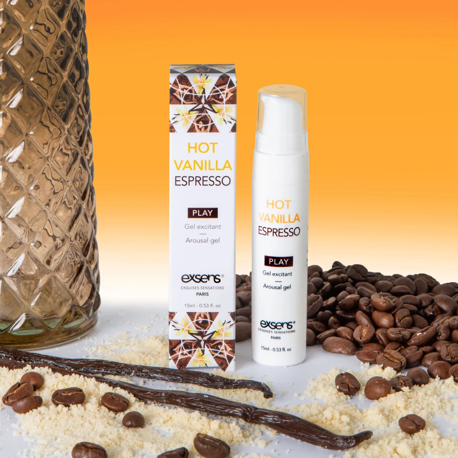 Thumb image for product index 4: Розпродаж!!! Стимулюючий гель EXSENS Kissable Hot Vanilla Espresso (термін 07.2025)