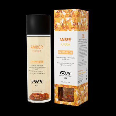 Main image for product index 1: Розпродаж!!! Масажна олія EXSENS Amber Jojoba (гармонізує, з бурштином) (термін 07.2025)