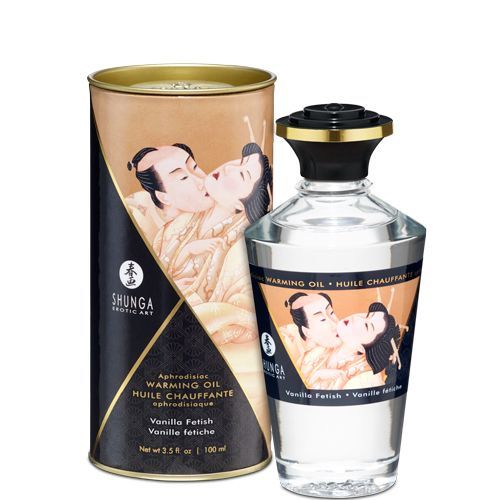 Разогревающее масло Shunga Aphrodisiac Warming Oil - Vanilla Fetish 