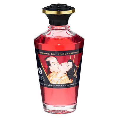 Main image for product index 2: Разогревающее масло Shunga Aphrodisiac Warming Oil - Sparkling Strawberry Wine 