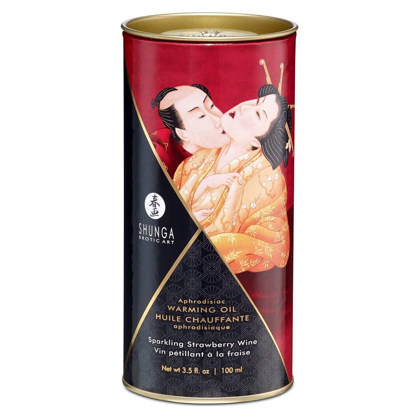 Thumb image for product index 3: Разогревающее масло Shunga Aphrodisiac Warming Oil - Sparkling Strawberry Wine 