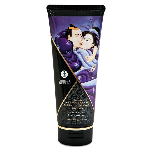 Съедобный массажный крем Shunga Kissable Massage Cream - Exotic Fruits 