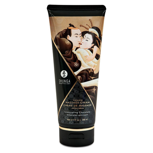 Съедобный массажный крем Shunga Kissable Massage Cream - Intoxicating Chocolate