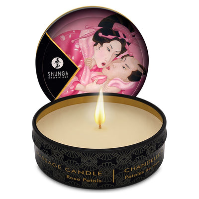 Main image for product index 1: Массажная свеча Shunga Mini Massage Candle - Rose Petals 