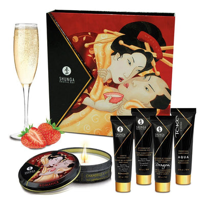 Main image for product index 1: Подарунковий набір Shunga GEISHAS SECRETS – Sparkling Strawberry Wine