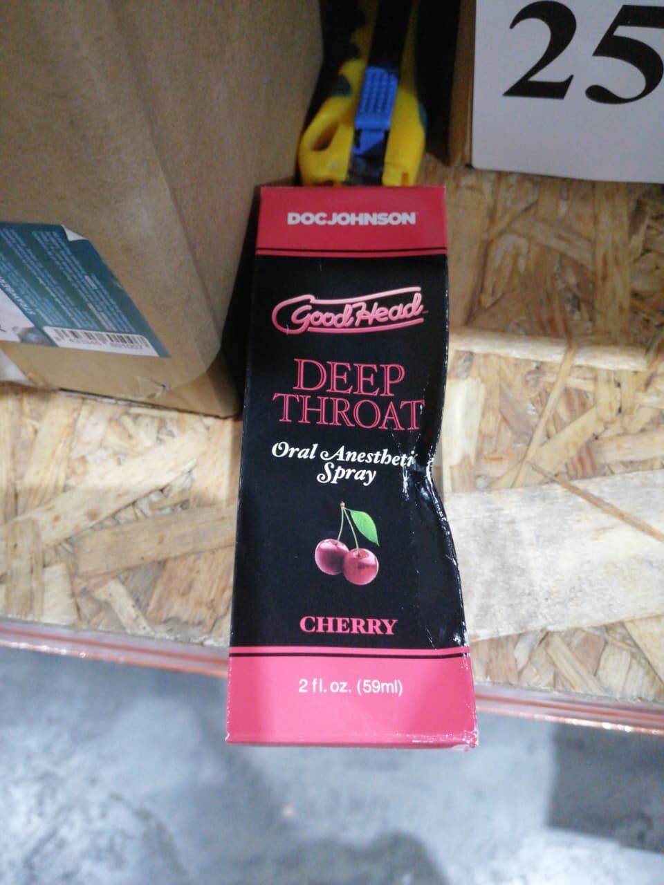 Спрей для мінету Doc Johnson GoodHead DeepThroat Spray - Cherry 59 мл (м'яте паковання!!!) - превʼю 2