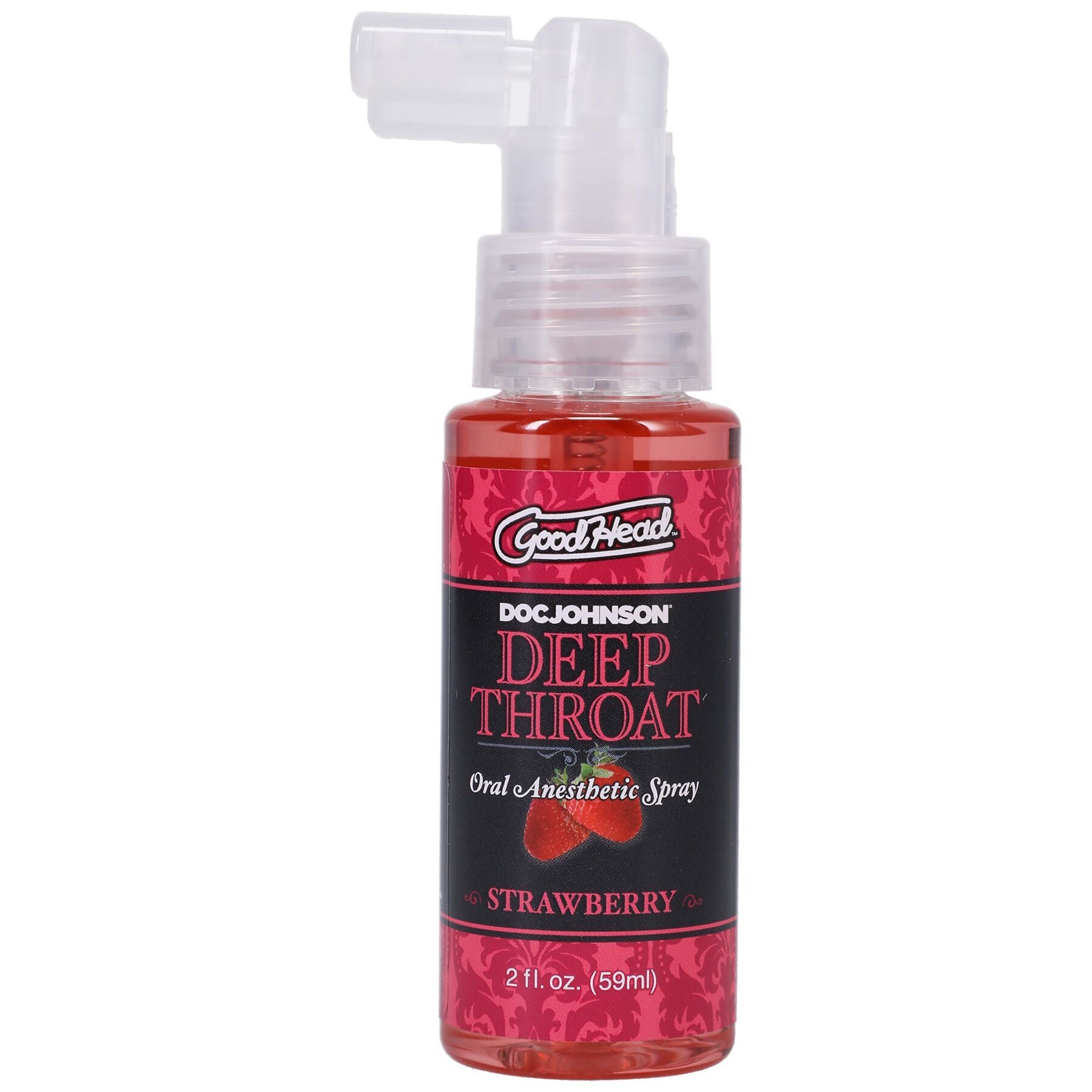 Спрей для мінету Doc Johnson GoodHead DeepThroat Spray - Sweet Strawberry 59мл (м'яте паковання!!!) - фото 1