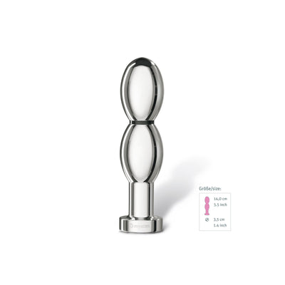 Main image for product index 3: Металеве ділдо 2-в-1 Mystim O(h!)-thello для електростимулятора