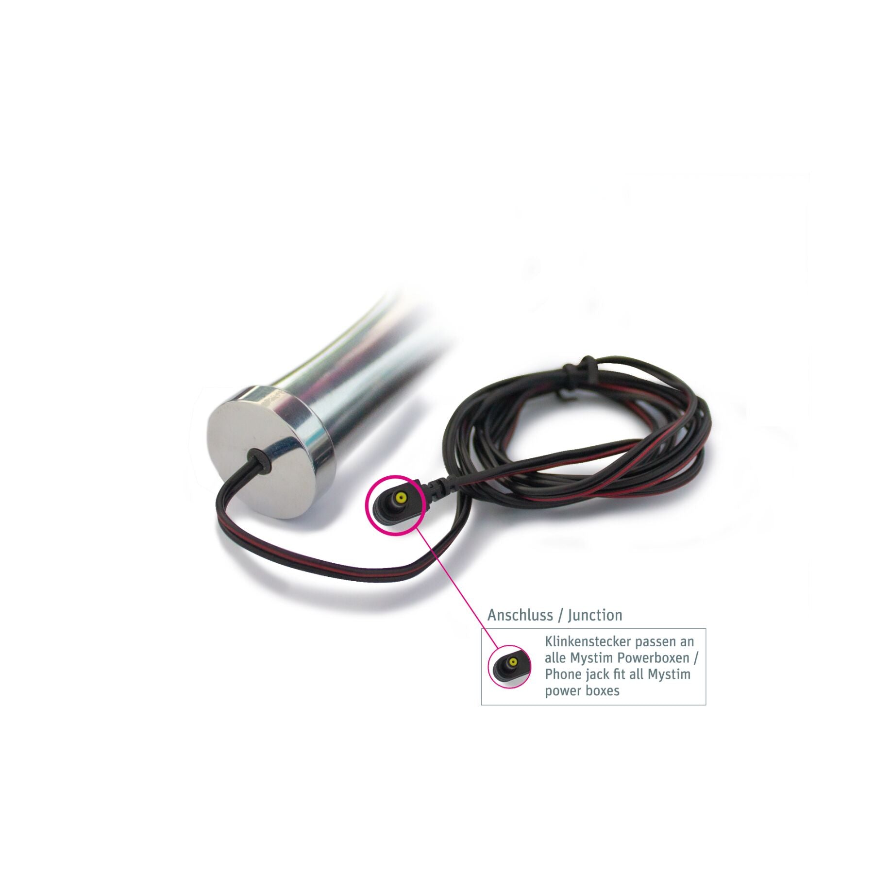 Thumb image for product index 5: Металеве ділдо Mystim Double Dan для електростимулятора