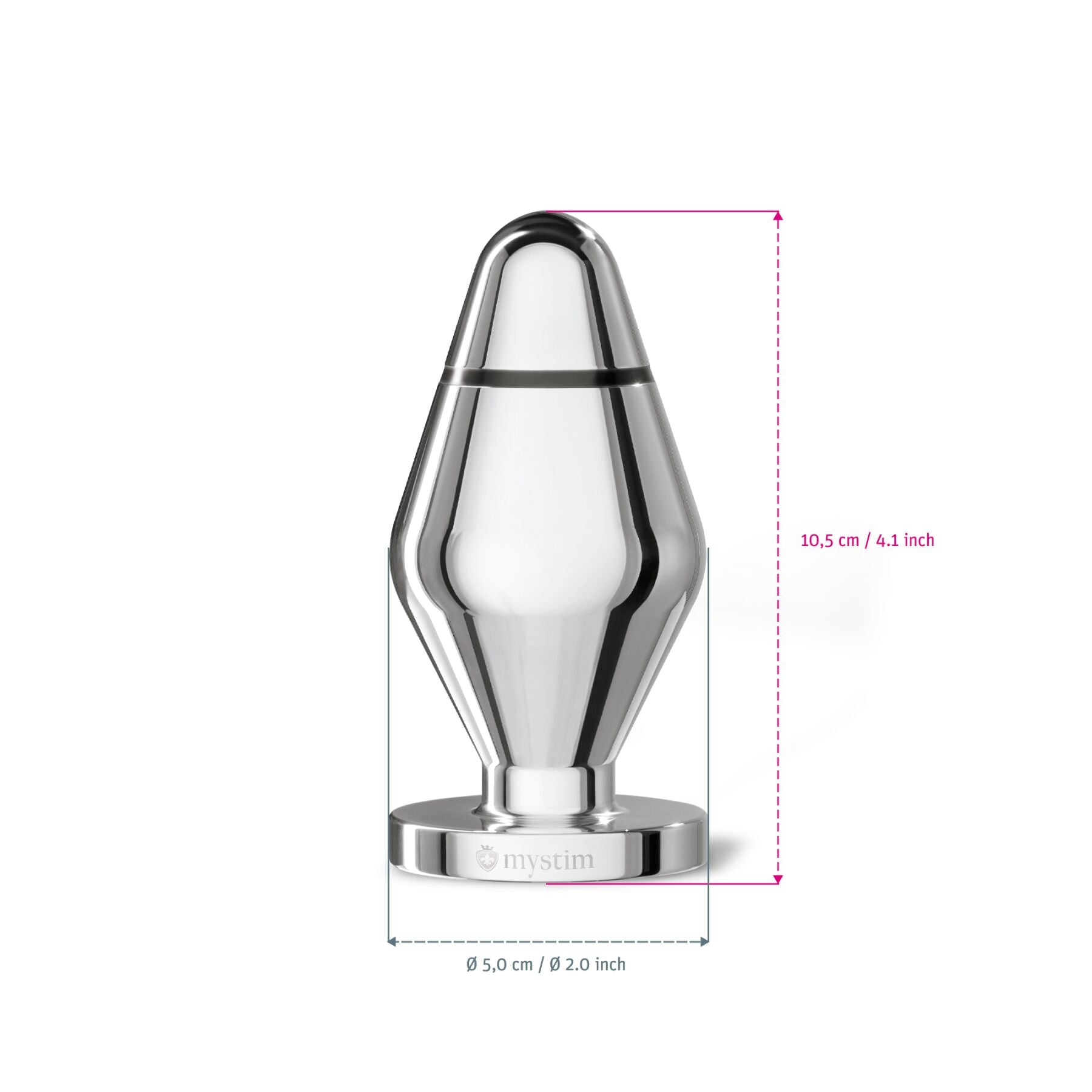 Thumb image for product index 4: Металева анальна пробка Mystim John для електростимулятора