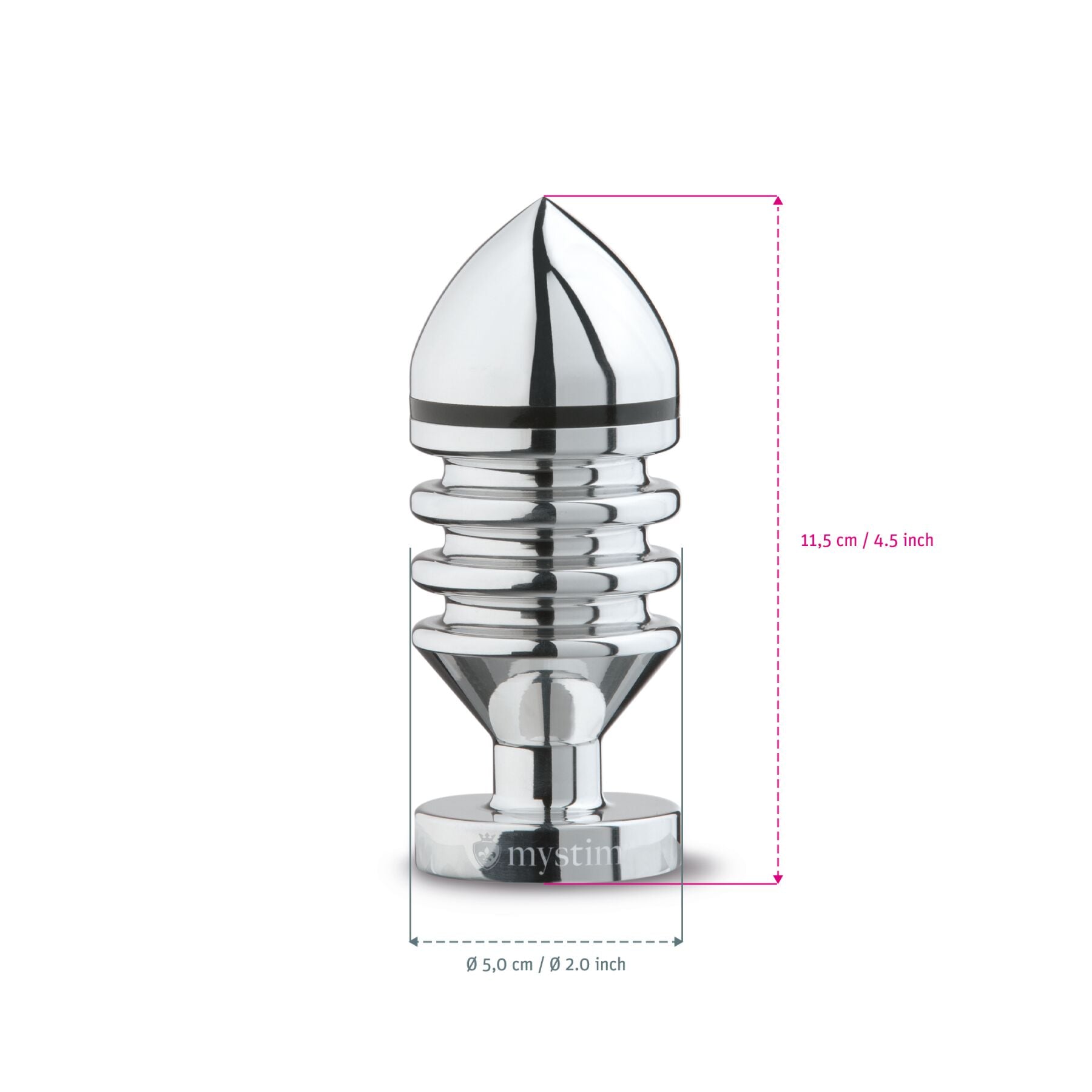 Thumb image for product index 10: Металева анальна пробка Mystim Hector Helix