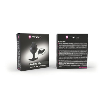Main image for product index 5: Силіконова анальна пробка Mystim Rocking Vibe з вібрацією і пультом для електростимулятора