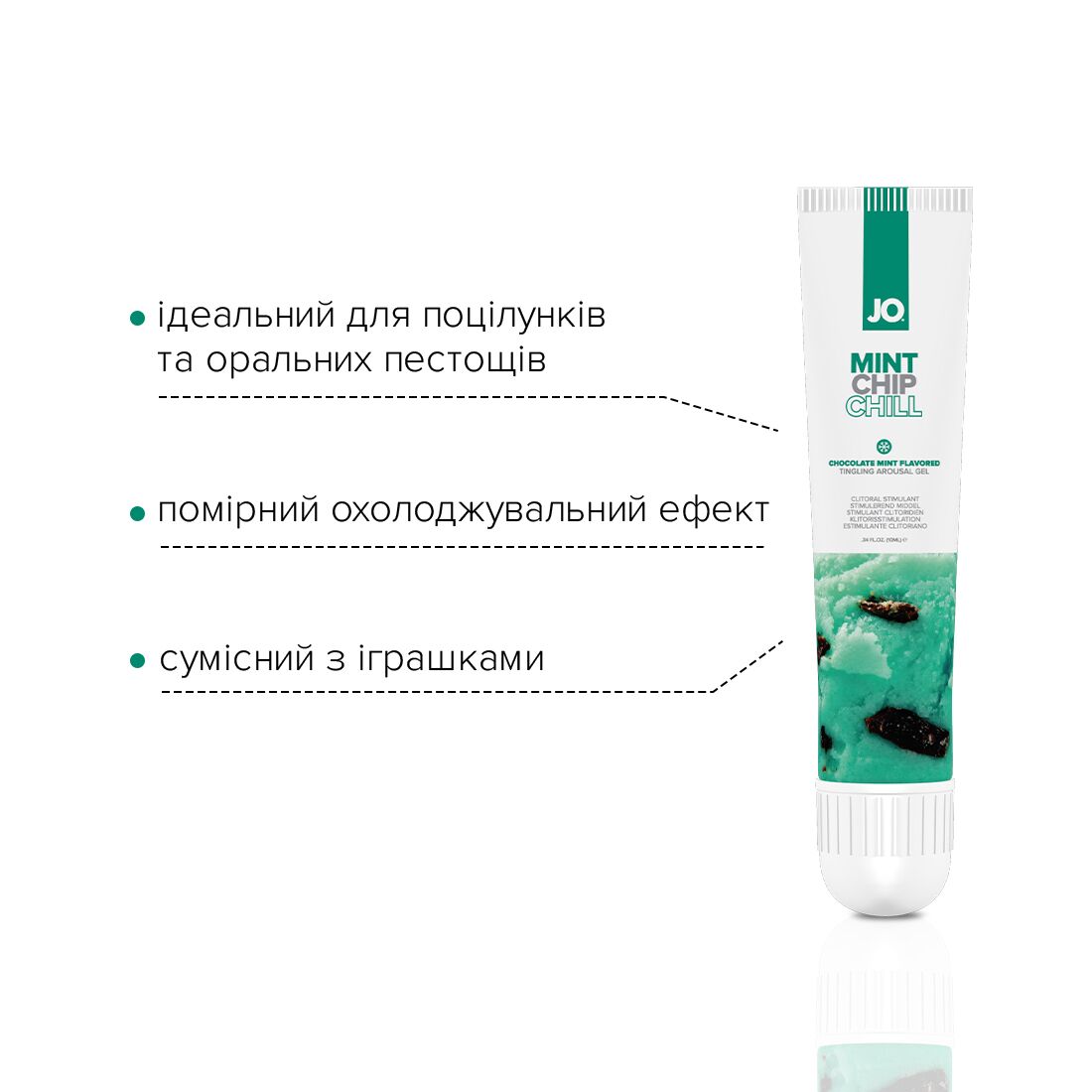 Thumb image for product index 3: Гель для клитора JO - Mint Chip Chill, можно для поцелуев