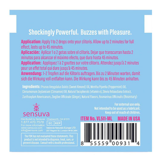 Пробник возбуждающего масла Sensuva - ON Arousal Oil for Her Ice_