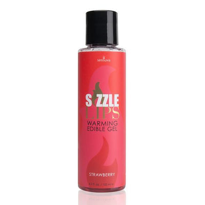 Main image for product index 1: Согревающий массажный гель Sensuva Sizzle Lips Strawberry 