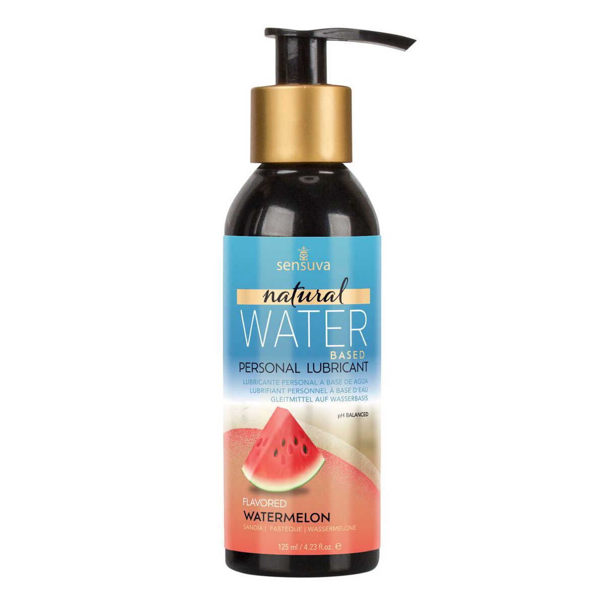Смазка на водной основе Sensuva Natural Water-Based Watermelon  - превью 2