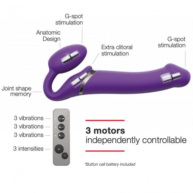 Thumb image for product index 9: Безремневой страпон с вибрацией Strap-On-Me Vibrating 