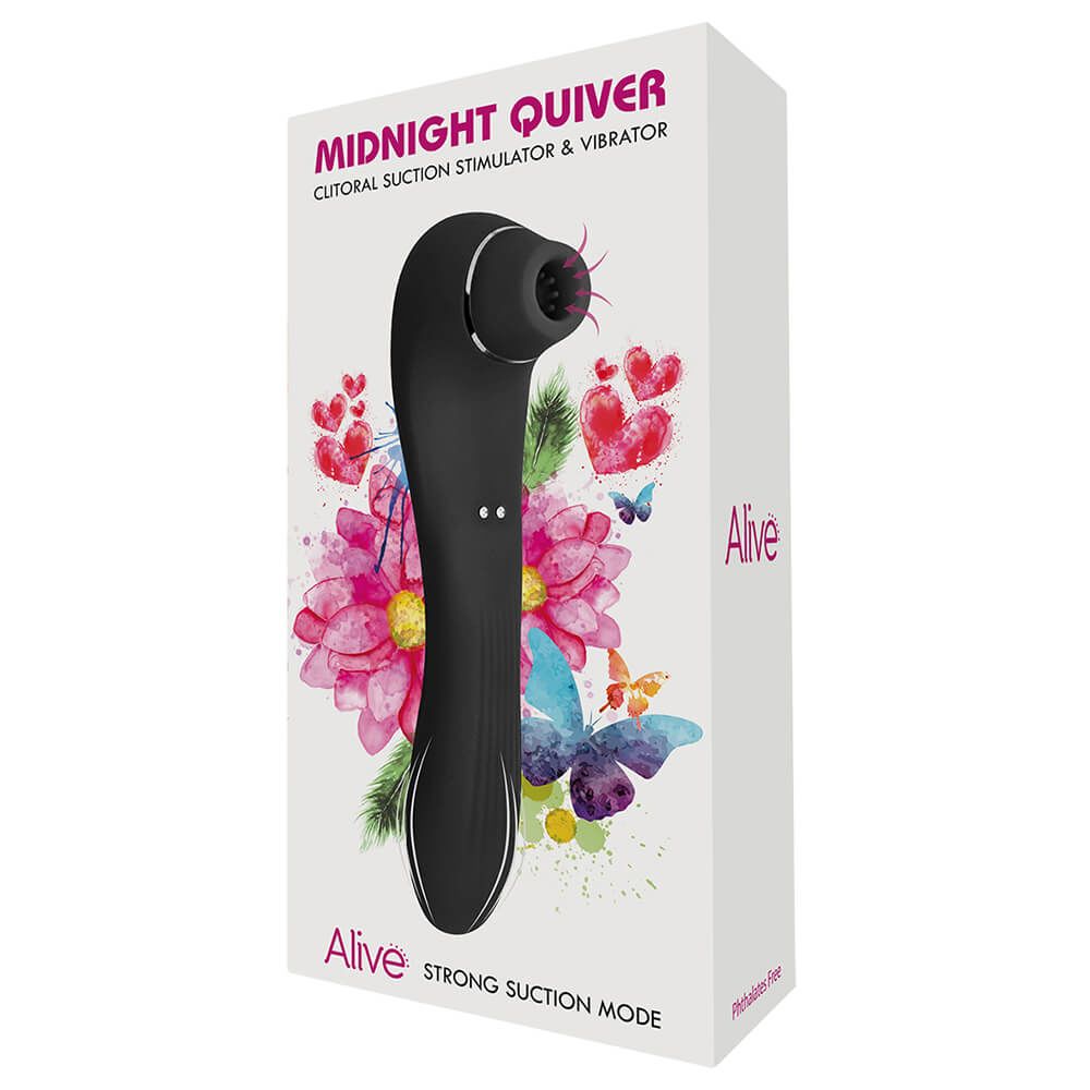 Thumb image for product index 9: Вібратор і вакуумний стимулятор Alive Midnight Quiver