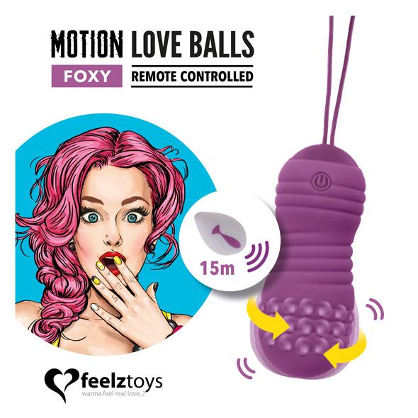 Thumb image for product index 2: Вагинальные шарики с жемчужным массажем FeelzToys Motion Love Balls Foxy