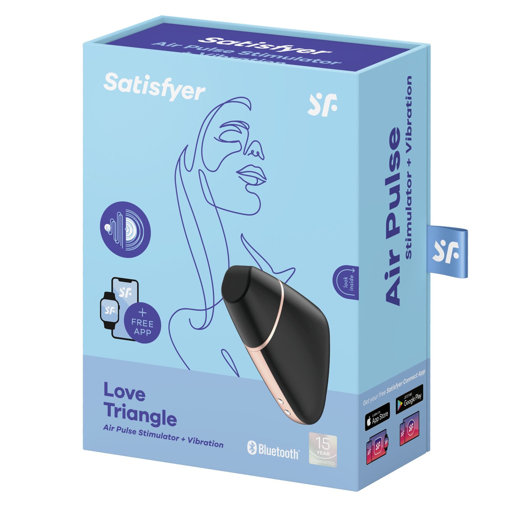 Thumb image for product index 7: Вакуумный клиторальный стимулятор Satisfyer Love Triangle  с управлением через интернет